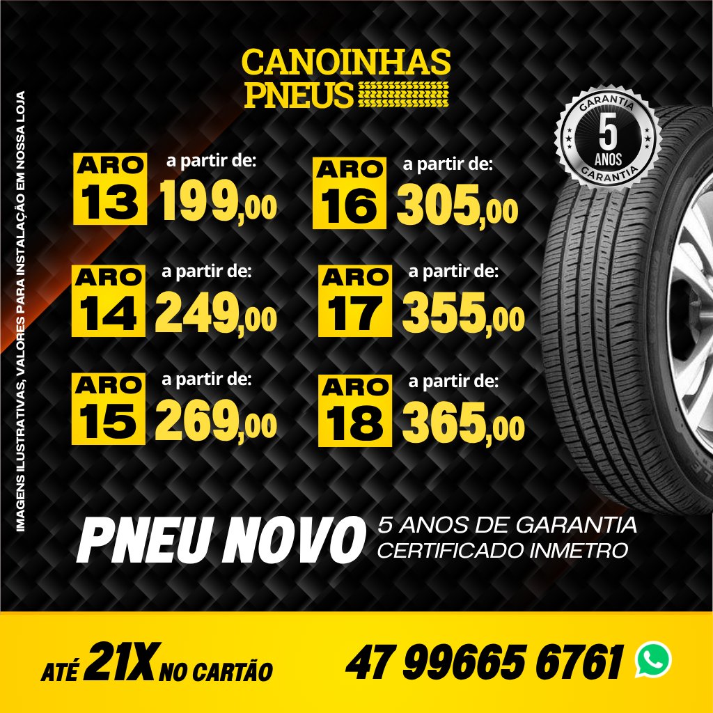 Pneu Aro 14 175/70R14 para Carro de Passeio